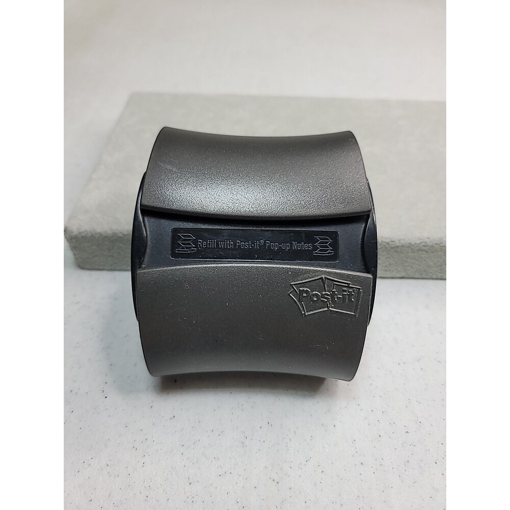 Post-It Pop Up Note Dispenser 3x3 Sticky PRO330 Black Heavy Duty Weighted 3M